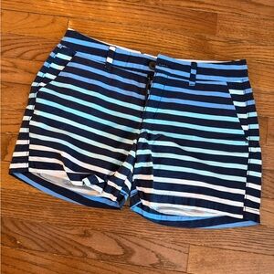 Old Navy Blue and White Striped Shorts